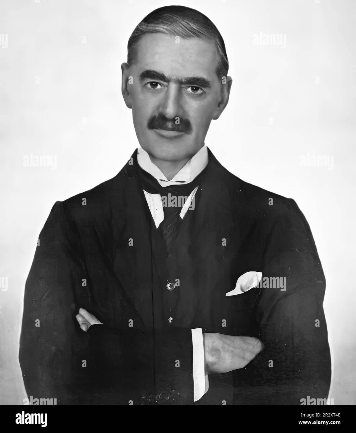 Arthur Neville Chamberlain was an English Conservative politician and Prime Minister of the United Kingdom from 28 May 1937 to 10 May 1940. Stock Photo