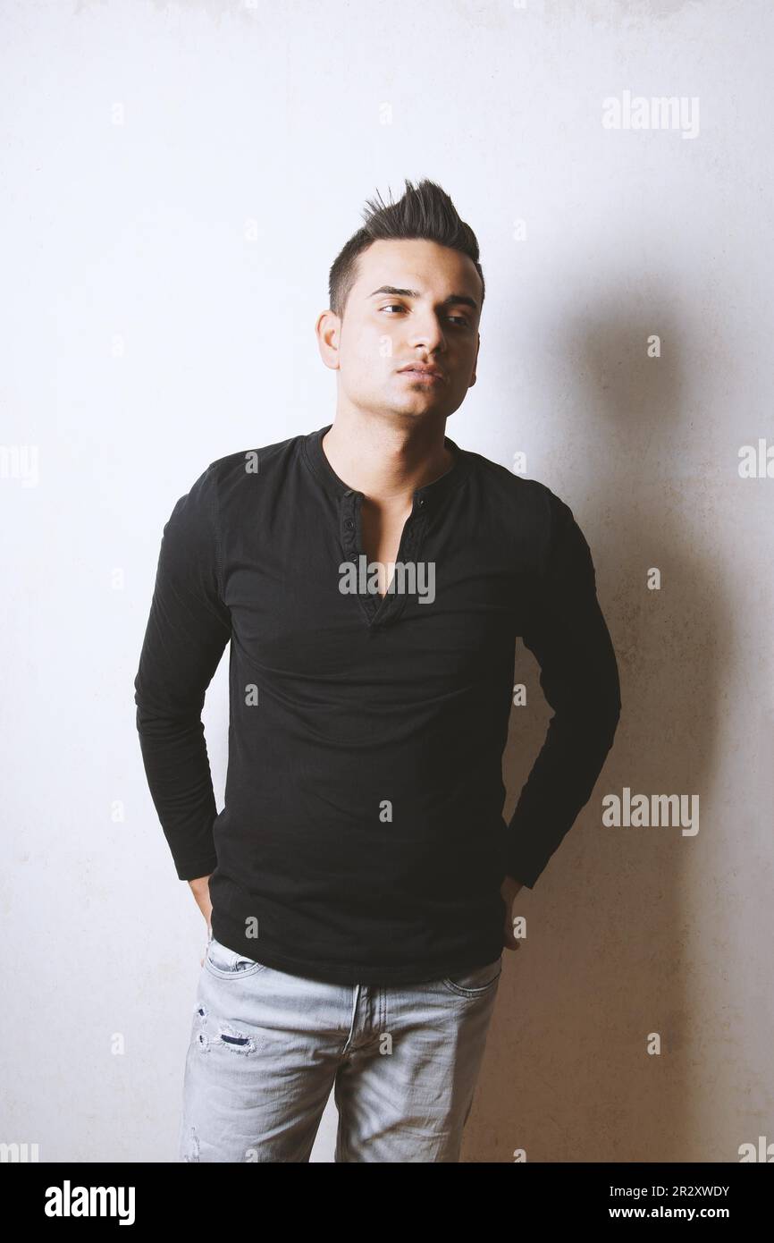cool young turkish man with attitude, real people Stock Photo - Alamy