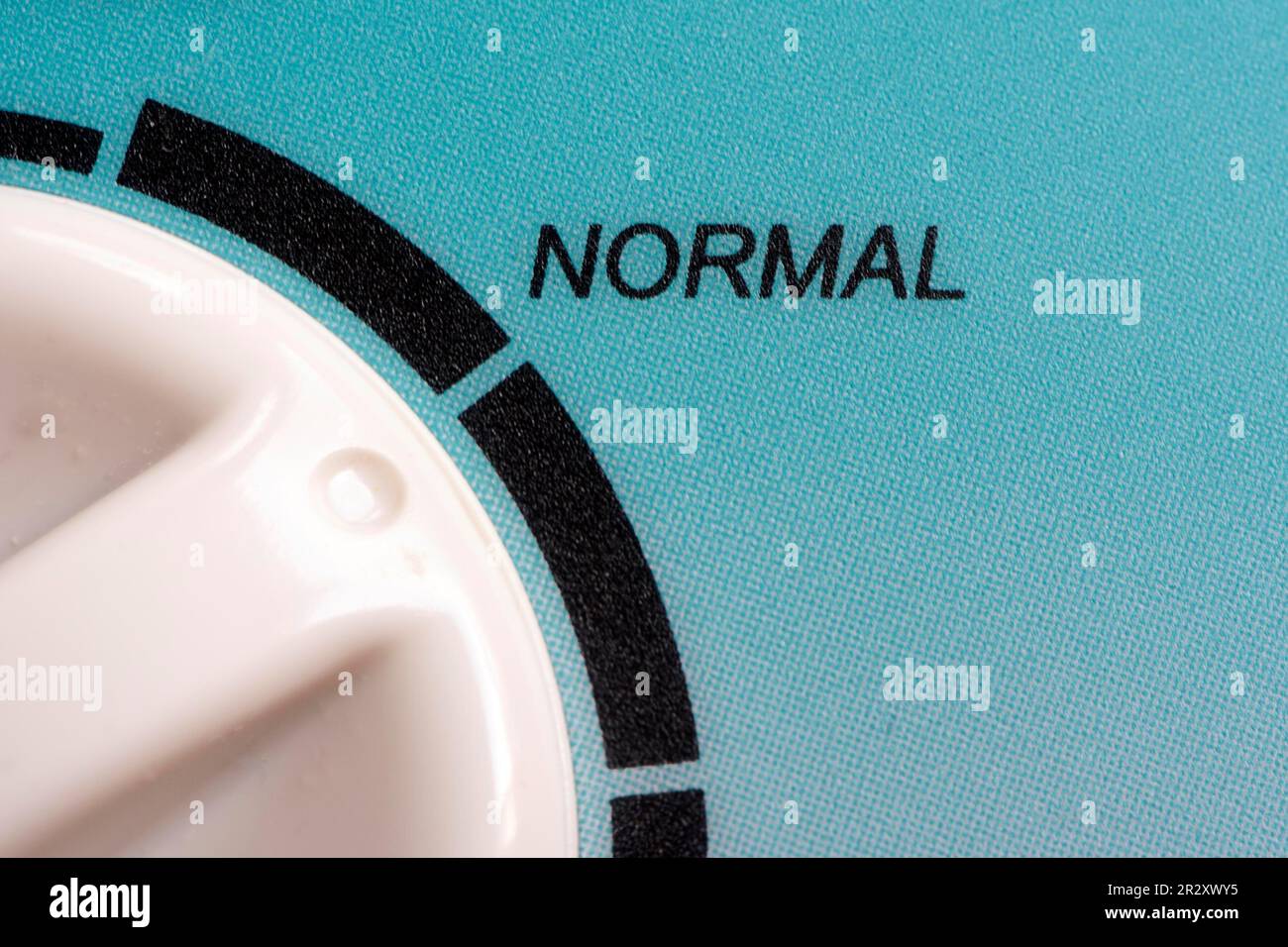 Control dial in normal position Stock Photo Alamy