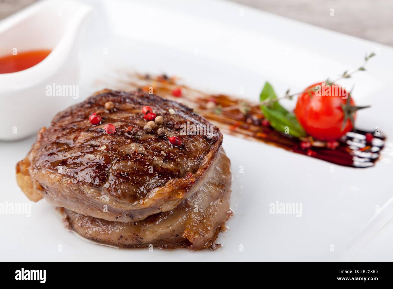 grilled pork tenderloin medallions Stock Photo Alamy