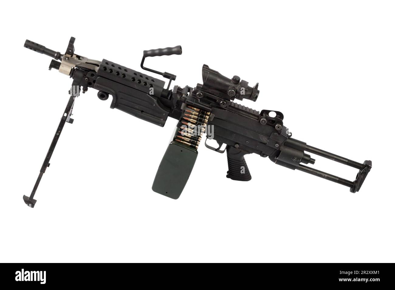 M249 "Para" light machine gun SAW - Squad Automatic Weapon, widely used ...