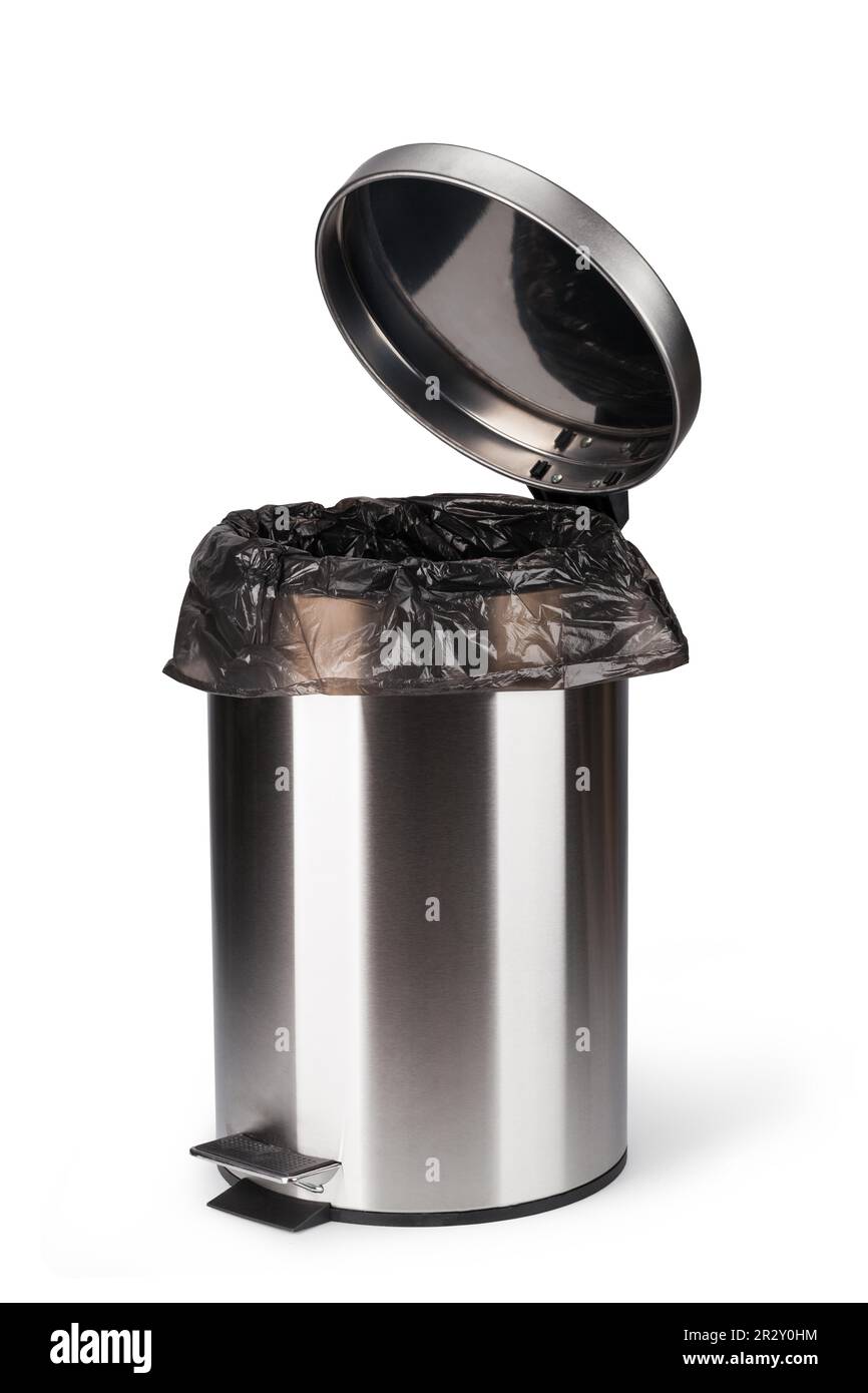 Steel trash bin Cut Out Stock Images & Pictures Alamy