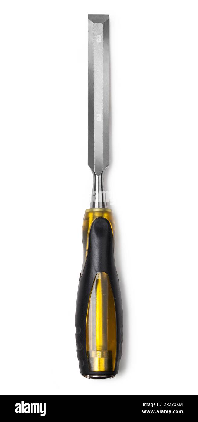 chisel isolated on a white background Stock Photo - Alamy