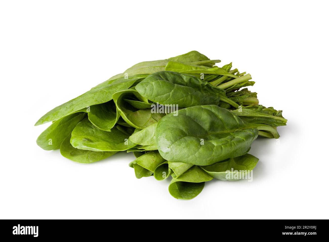 Fresh spinach isolated on white background Stock Photo - Alamy
