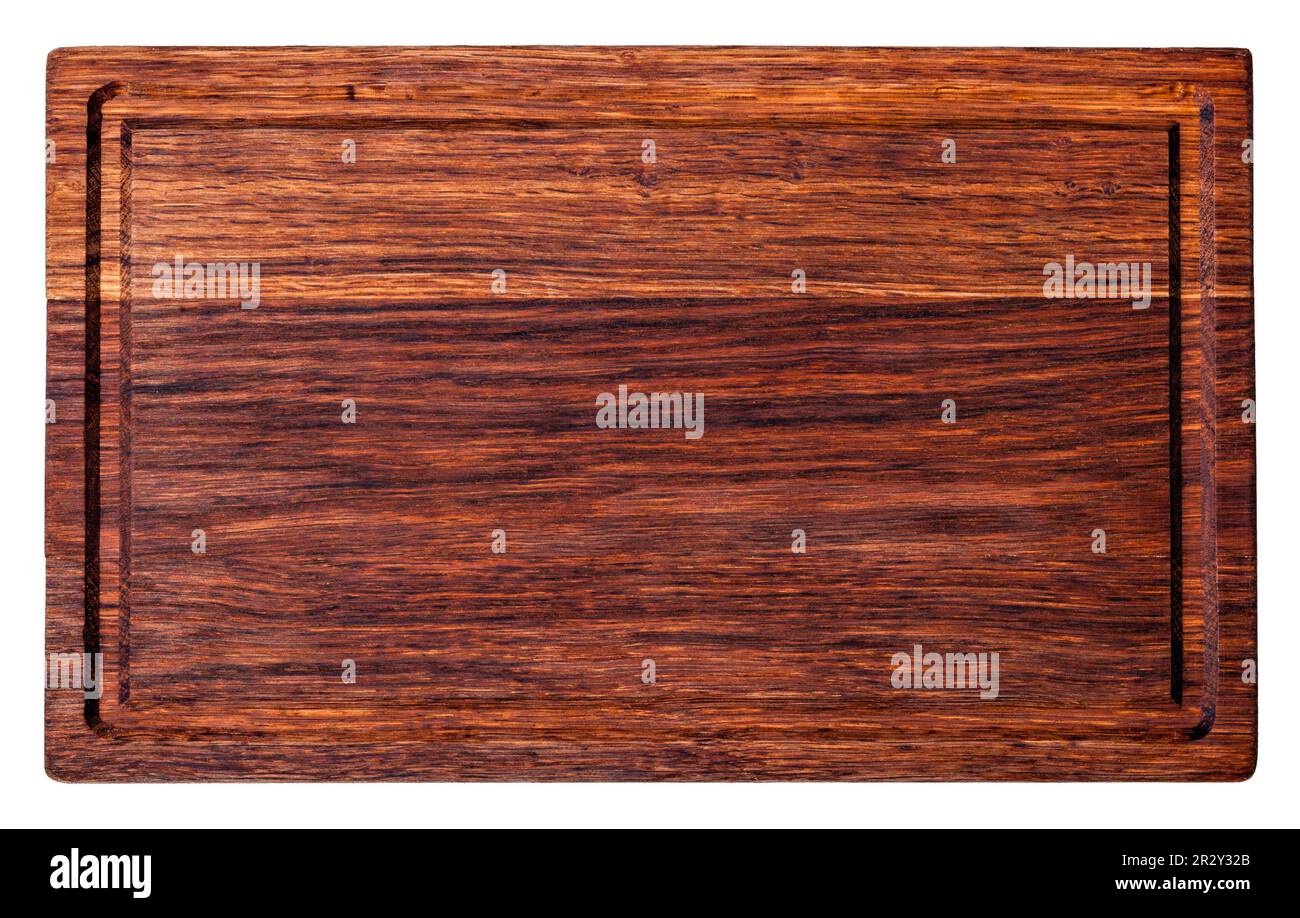 wooden cutting board isolated on white background Stock Photo - Alamy