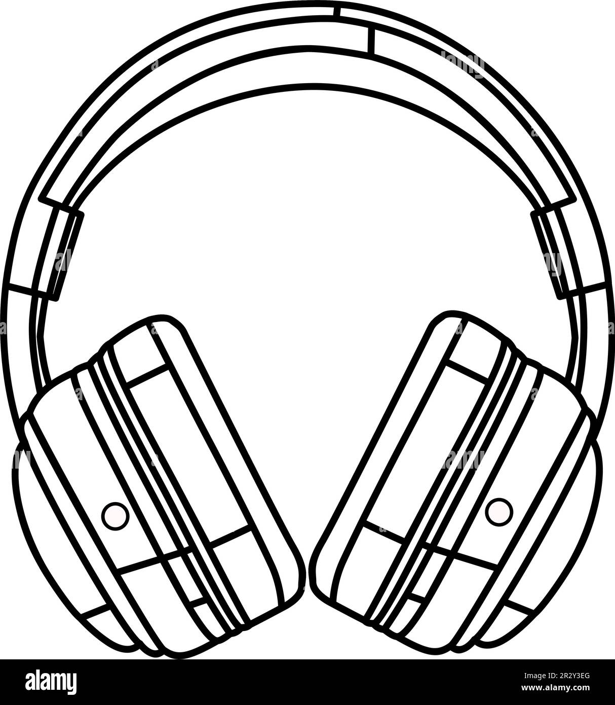 headphones audio device isolated icon vector illustration design Stock Vector