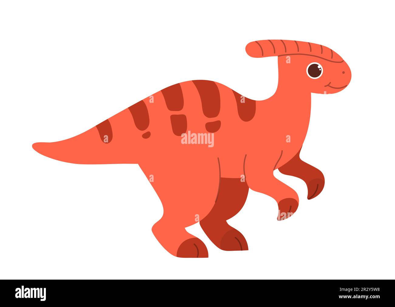 Cute red dinosaur Stock Vector Image & Art Alamy