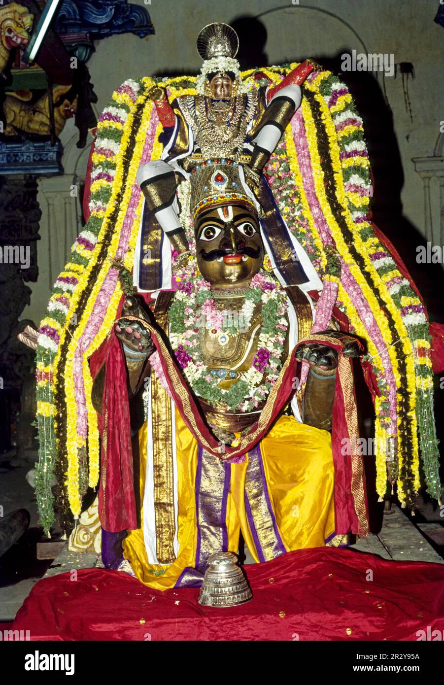 Sri Rama Vishnu mounted on garuda bird in Ramaswamy temple in ...