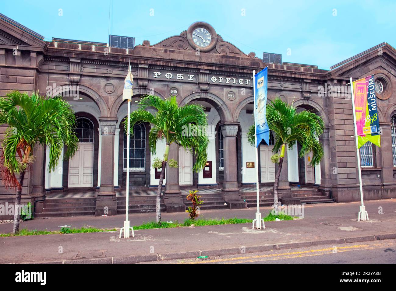 Post Office, Africa, Indian Ocean, Port Louis, Mauritius Stock Photo