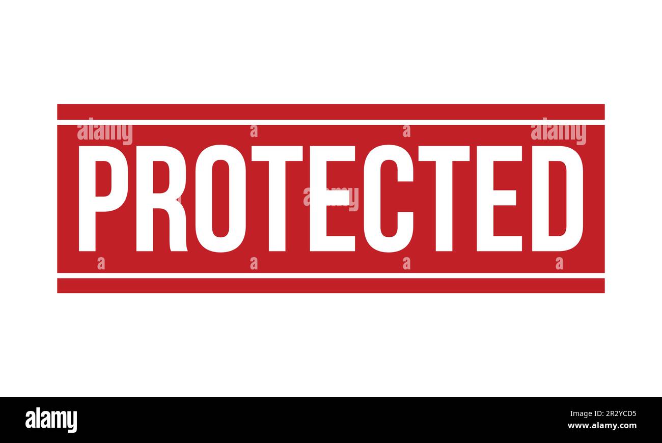 Protected Rubber Stamp Seal Vector Stock Vector Image & Art - Alamy