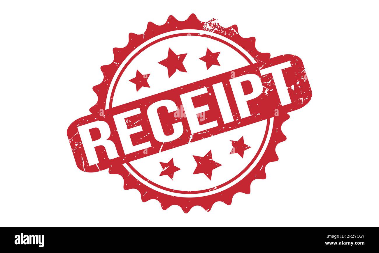 Receipt Rubber Stamp Seal Vector Stock Vector Image & Art Alamy