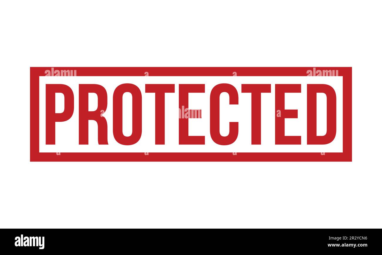 Protected Rubber Stamp Seal Vector Stock Vector Image & Art - Alamy
