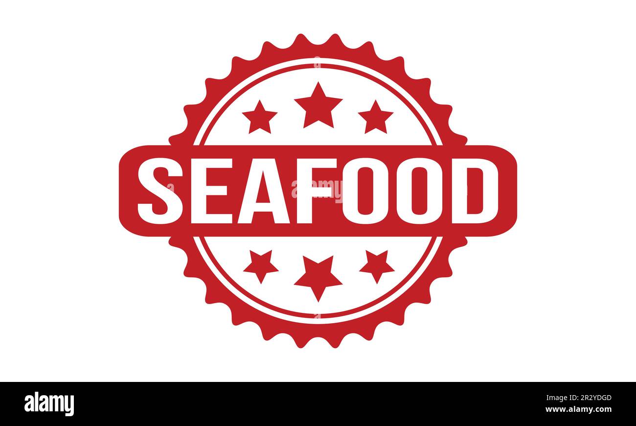 Seafood Rubber Stamp Seal Vector Stock Vector Image & Art Alamy