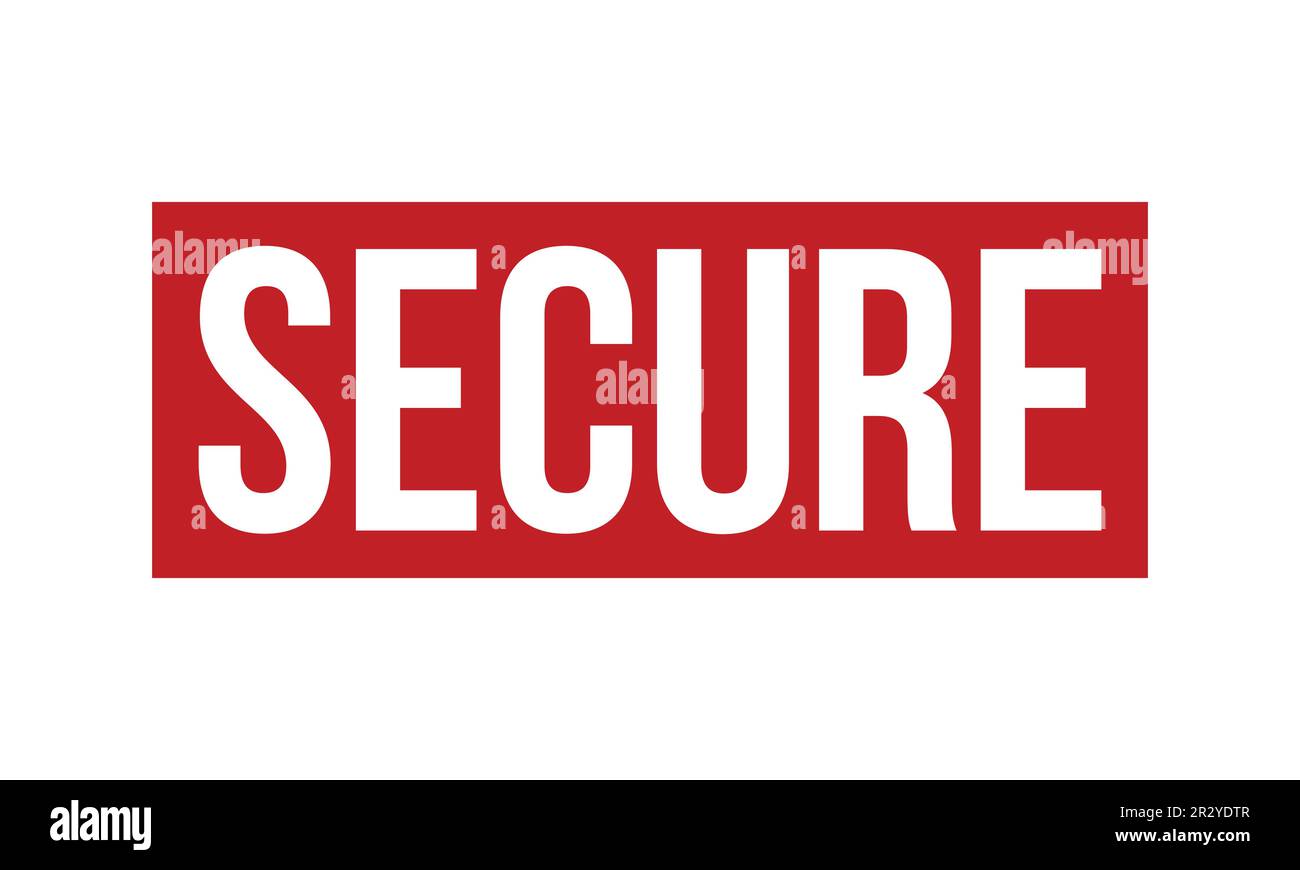 Secure Rubber Stamp Seal Vector Stock Vector Image & Art - Alamy