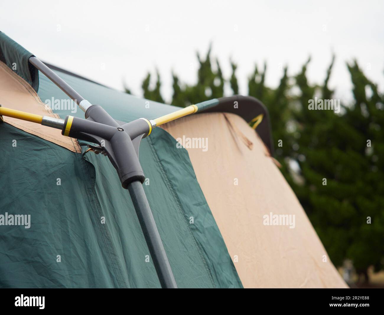 The framework of a Japanese tent Stock Photo Alamy