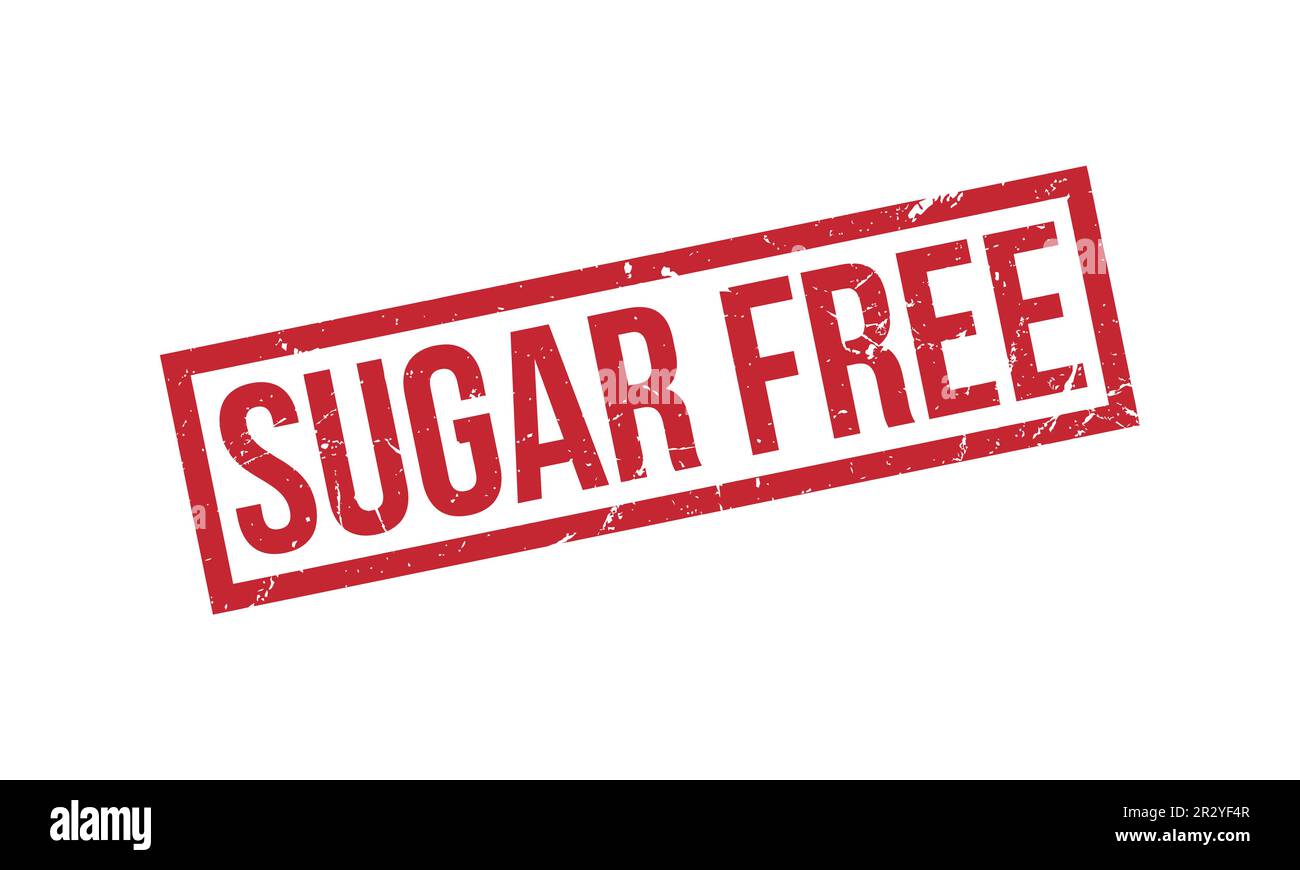 Sugar Free Rubber Stamp Seal Vector Stock Vector