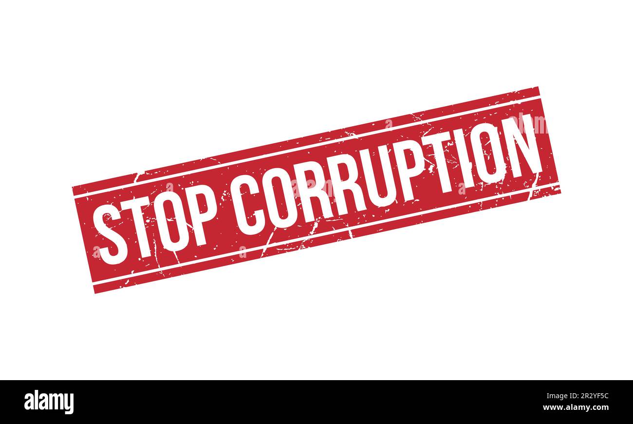 Stop Corruption Rubber Stamp Seal Vector Stock Vector Image & Art - Alamy