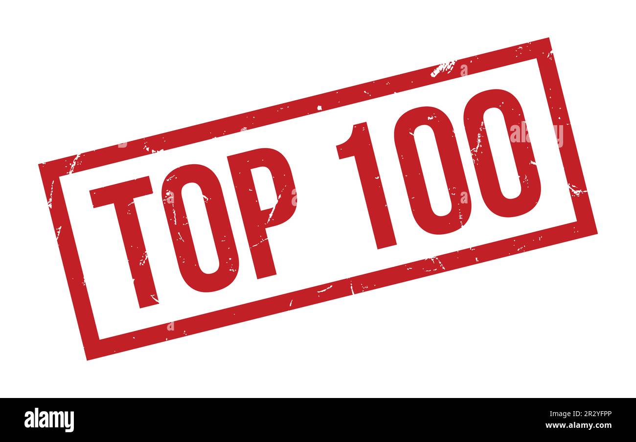 Red Top 100 Rubber Stamp Seal Vector Stock Vector Image & Art - Alamy