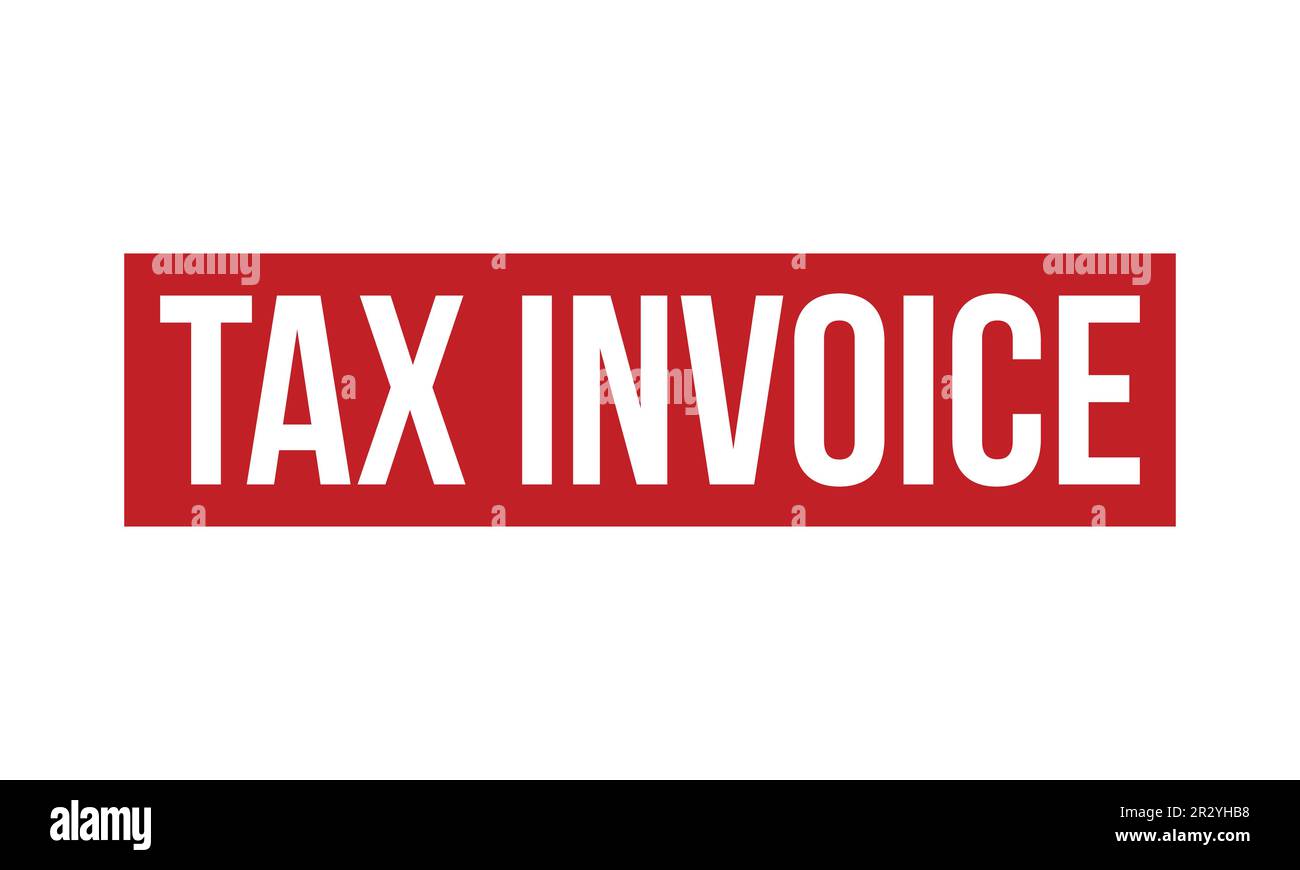 Tax Invoice Rubber Stamp Seal Vector Stock Vector Image & Art Alamy