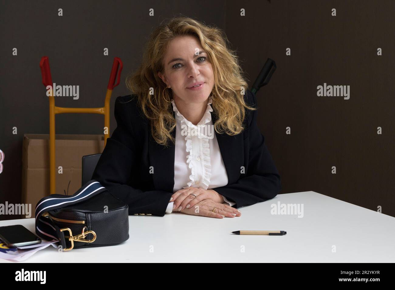 Torino, Italy. 21st May, 2023. Italian actress Claudia Gerini is guest of 2023 Turin Book Fair. Credit: Marco Destefanis/Alamy Live News Stock Photo