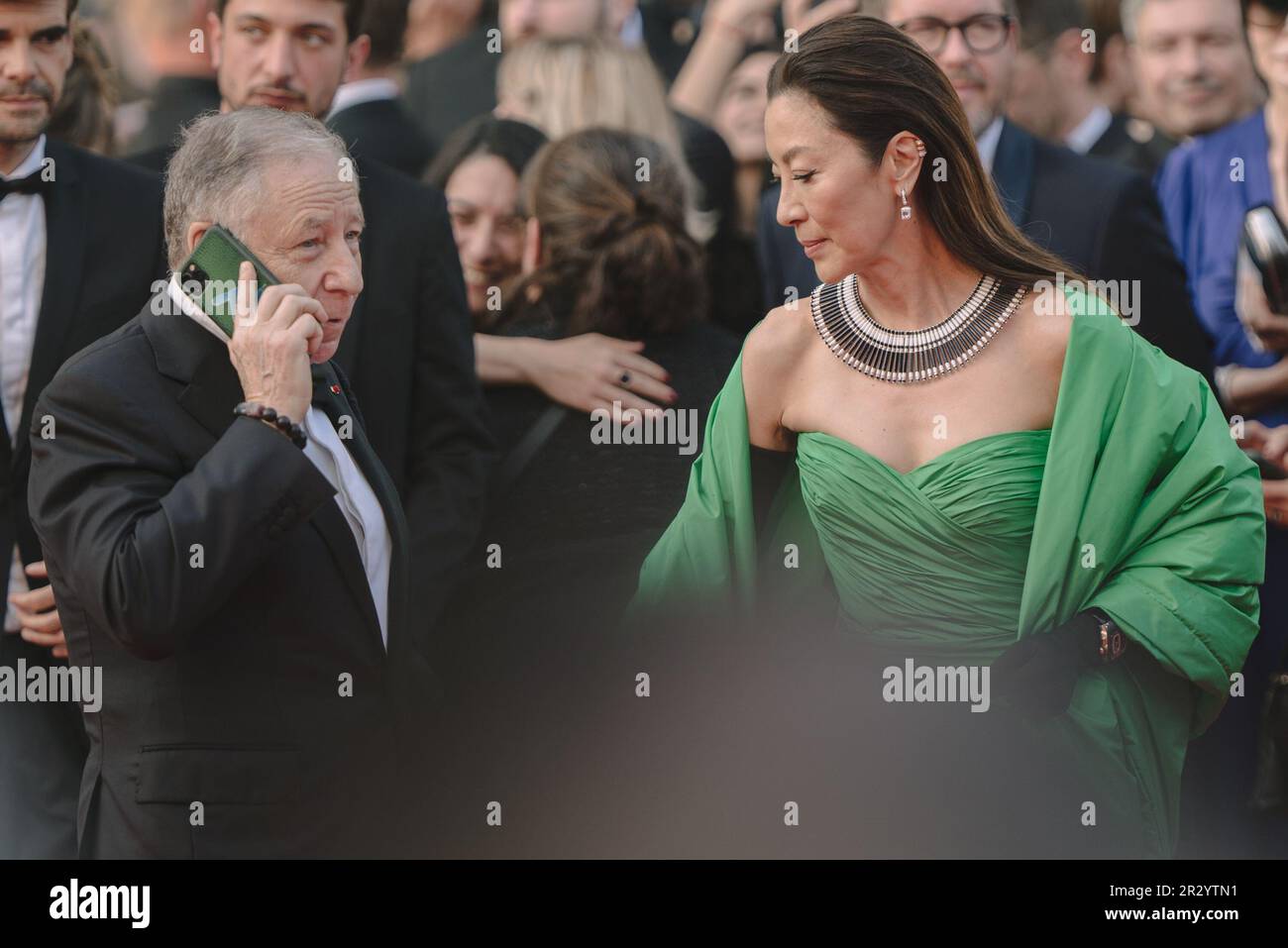 Cannes, France. 21st May, 2023. Alicia Vikander attend the Firebrand Le Jeu  De La Reine red carpet during the 76th annual Cannes film festival at  Palais des Festivals on May 21, 2023