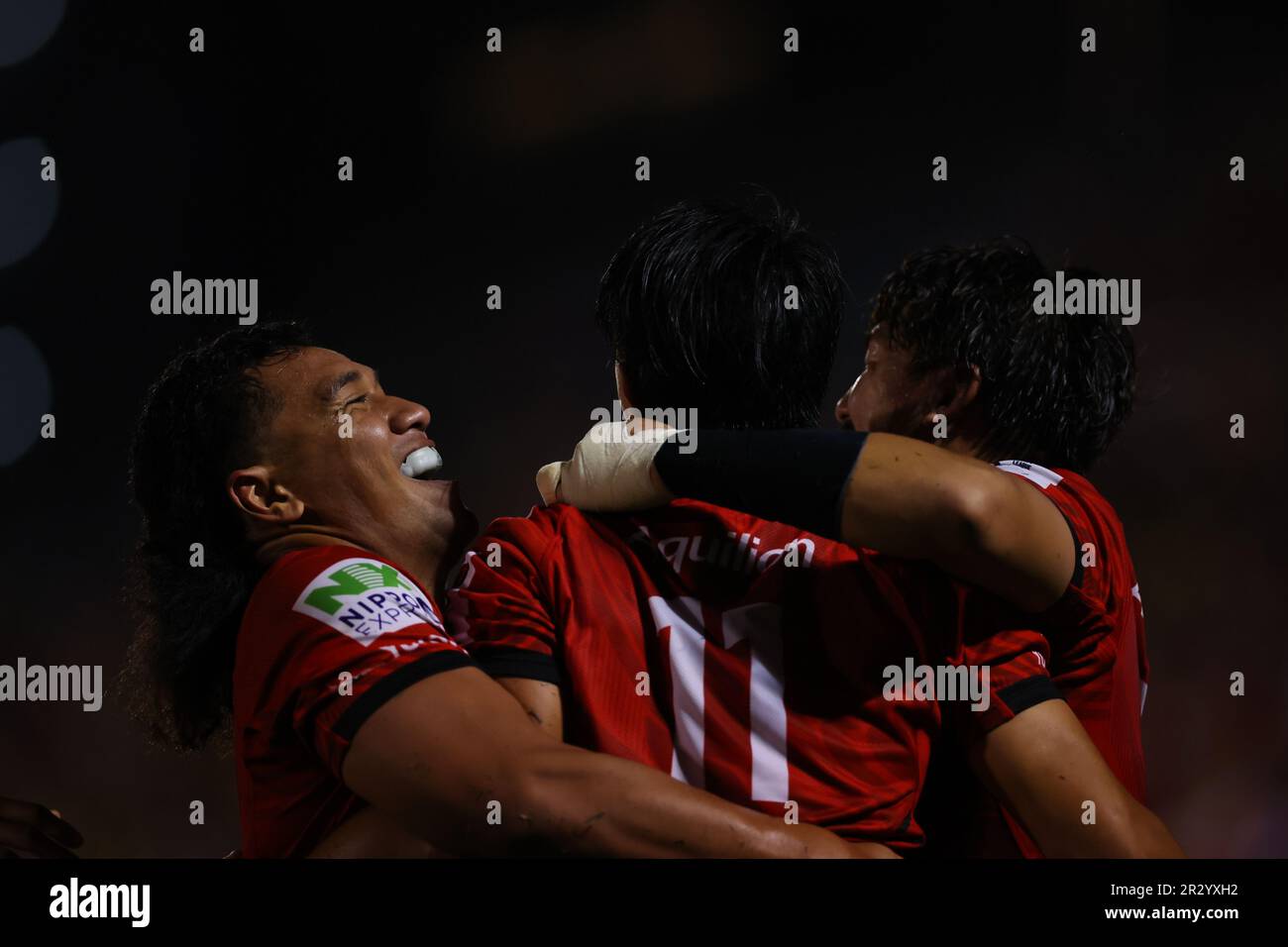 Tokyo, Japan. 19th May, 2023. Yokohama Canon Eagles team group Rugby :  2022-23 Japan Rugby League One Play-off Tournament 3rd place match between  Yokohama Canon Eagles 26-20 Tokyo Suntory Sungoliath at Prince