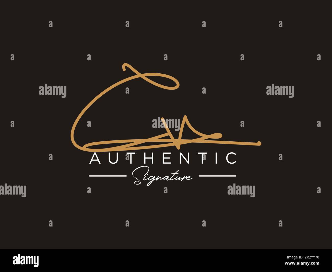 CV Signature Logo Template Vector Stock Vector Image & Art - Alamy