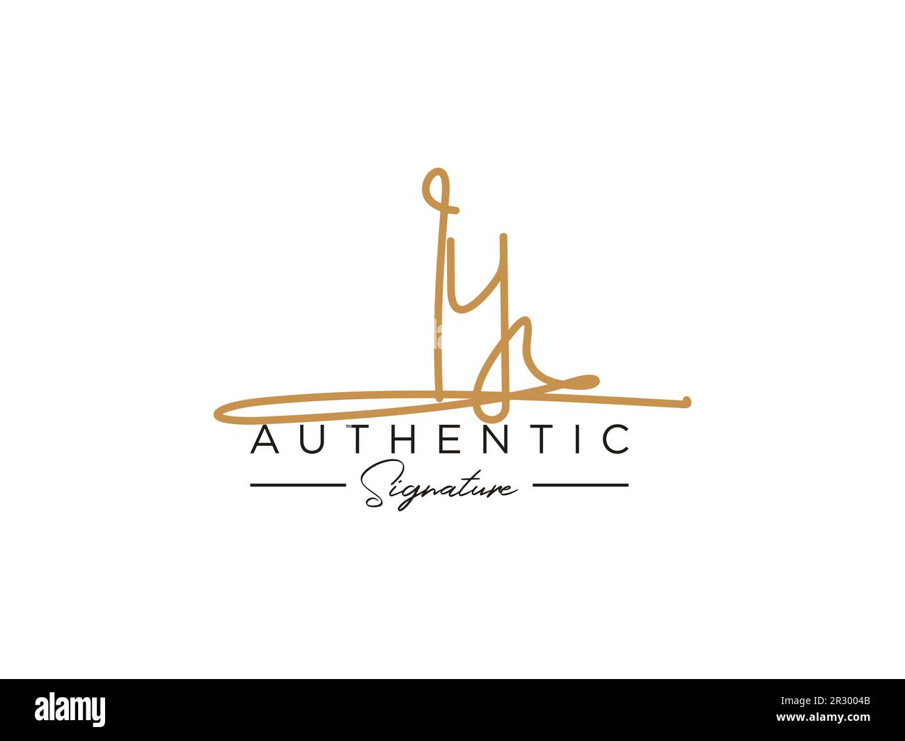 IY Signature Logo Template Vector Stock Vector Image & Art - Alamy