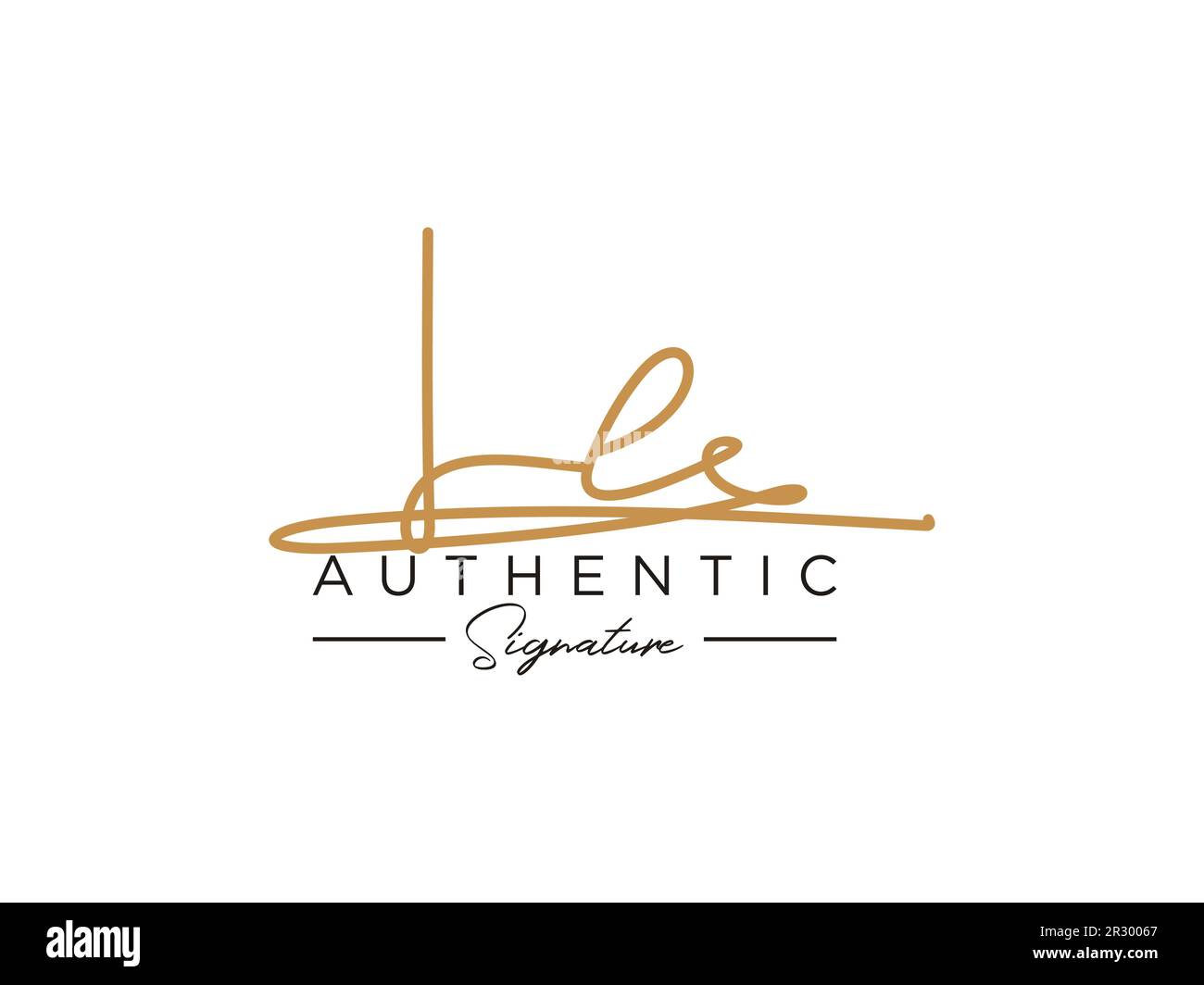 LE Signature Logo Template Vector Stock Vector Image & Art - Alamy
