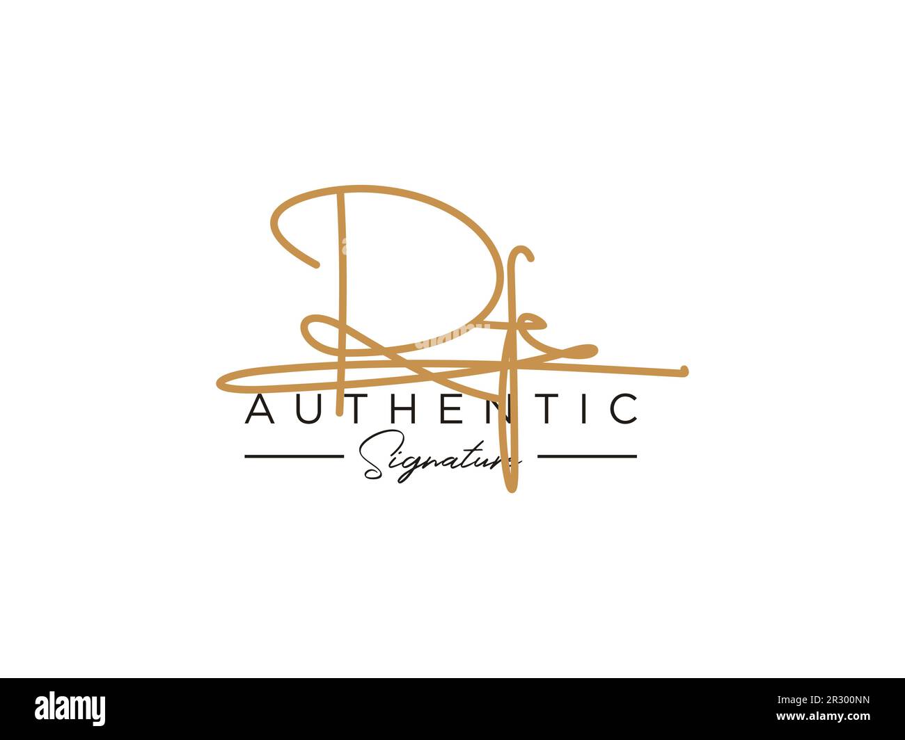 RF Signature Logo Template Vector Stock Vector Image & Art Alamy