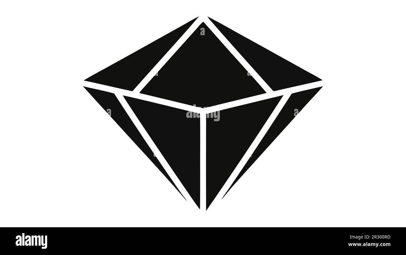 Vector brilliant, diamond line icon. linear style sign for mobile ...