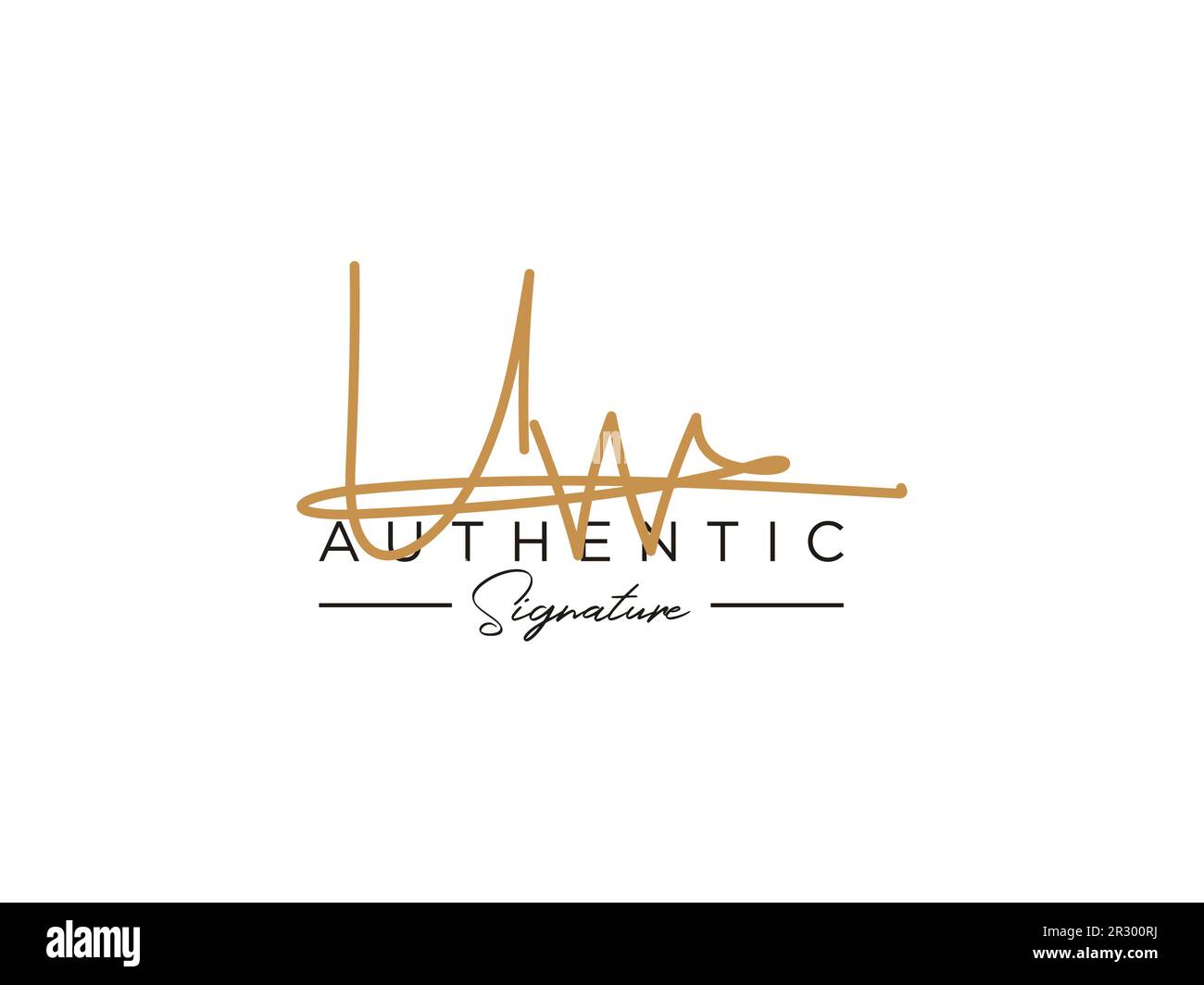 UW Signature Logo Template Vector Stock Vector Image & Art - Alamy