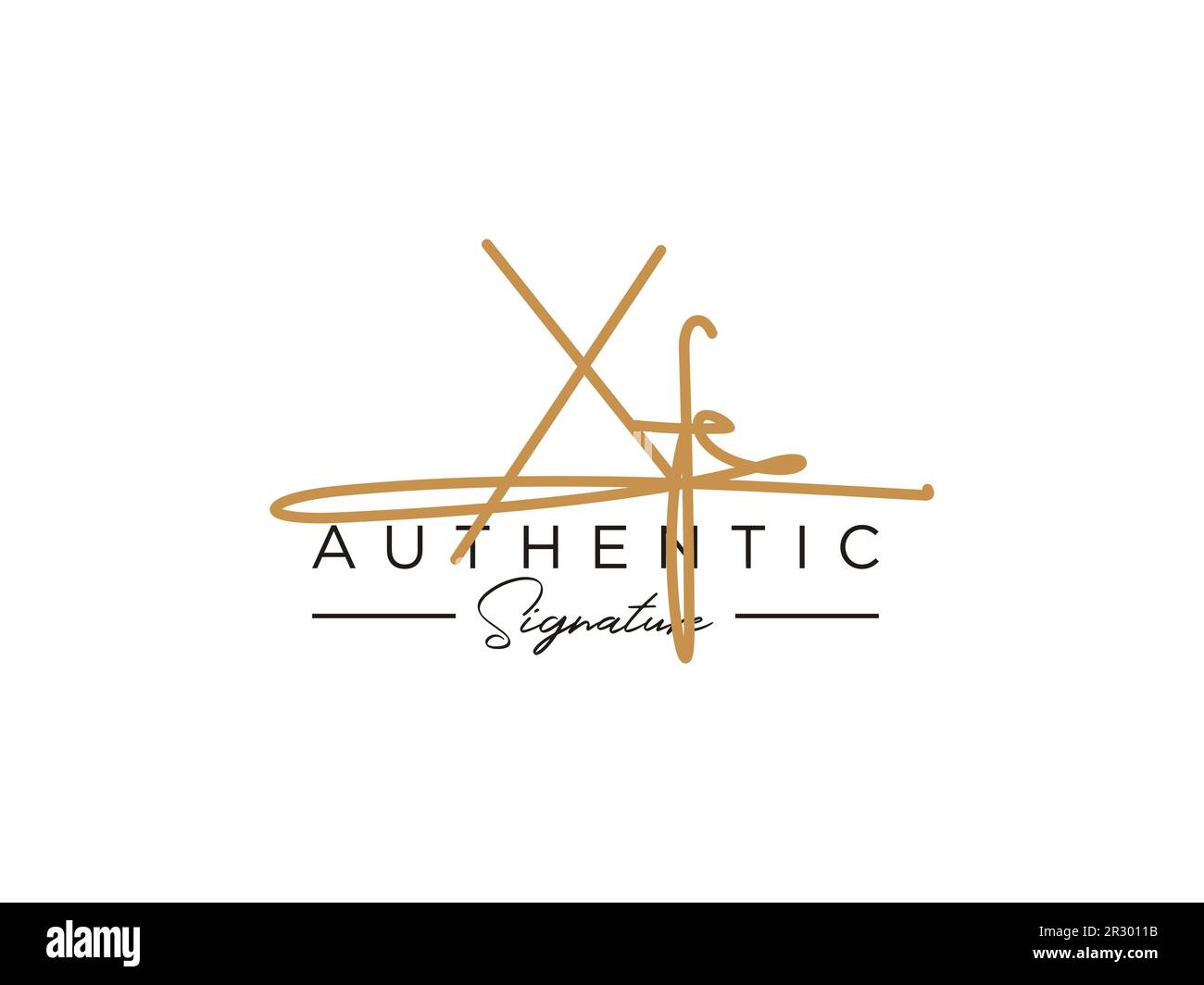 XF Signature Logo Template Vector Stock Vector Image & Art Alamy