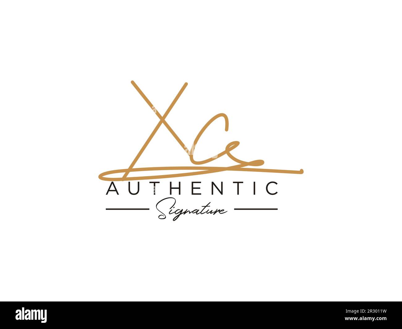 XC Signature Logo Template Vector. Stock Vector
