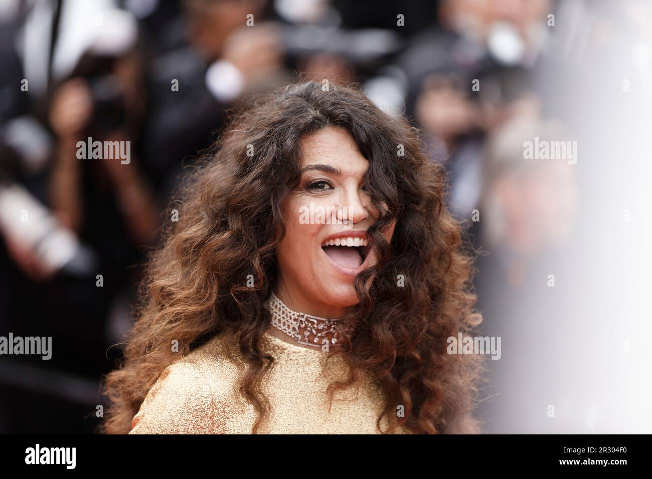 Cannes, France.16th May, 2023.Afef Jnifen attends the opening ceremony at 76th Annual Cannes Film Festival in Cannes, France Stock Photo