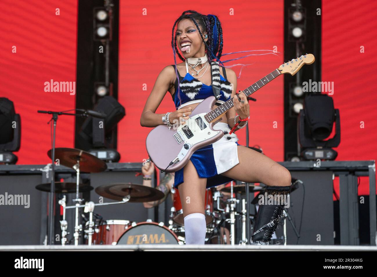 Amy Love of Nova Twins performs at the To Rockville Music