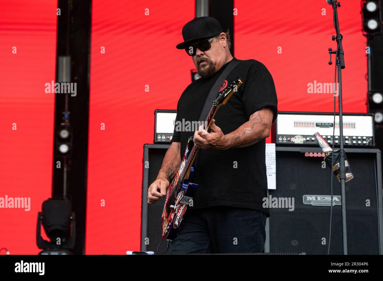Fletcher Dragge of Pennywise performs at the Welcome To Rockville Music