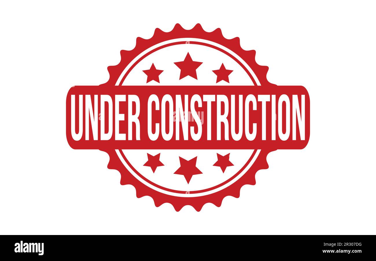 Under Construction rubber grunge stamp seal vector Stock Vector