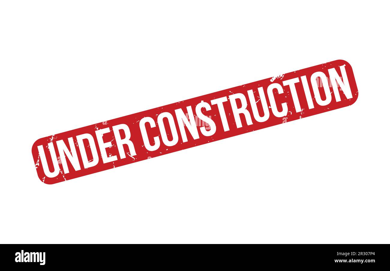 Under Construction rubber grunge stamp seal vector Stock Vector