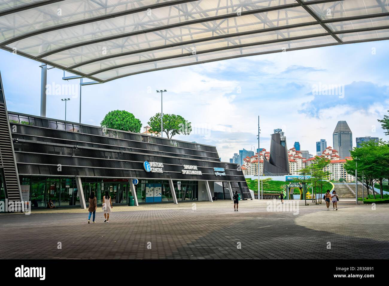 The Singapore Sports Hub is a sports and recreation district in Kallang