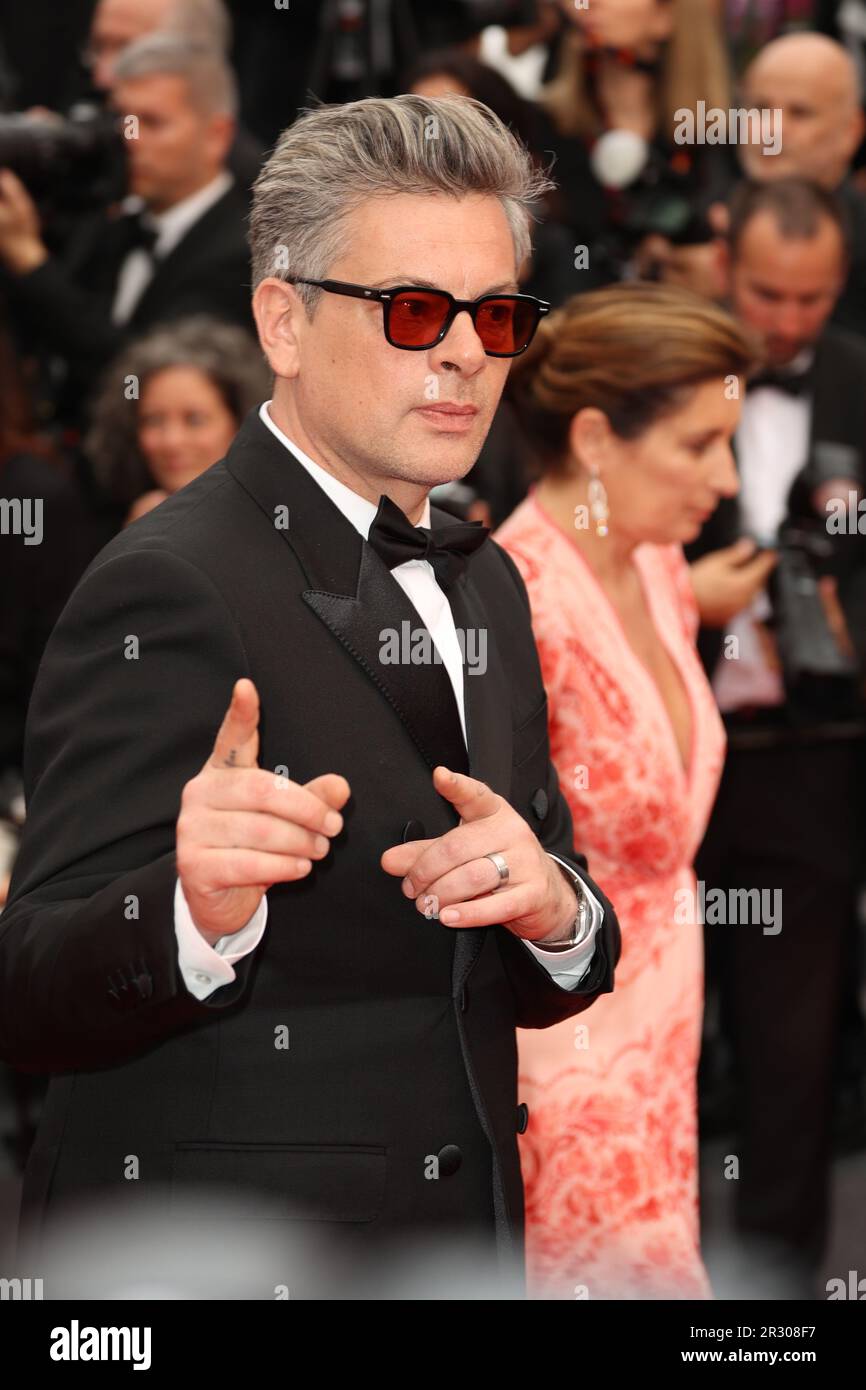 Cannes, France. 22nd May, 2023. CANNES, France on 18. MAY 2023; Benjamin Biolay attends the 'Indiana Jones And The Dial Of Destiny' red carpet during the 76th annual Cannes film festival at Palais des Festivals on May 18, 2023 in Cannes, France., picture and copyright Thierry CARPICO/ATP images (CARPICO Thierry/ATP/SPP) Credit: SPP Sport Press Photo. /Alamy Live News Stock Photo