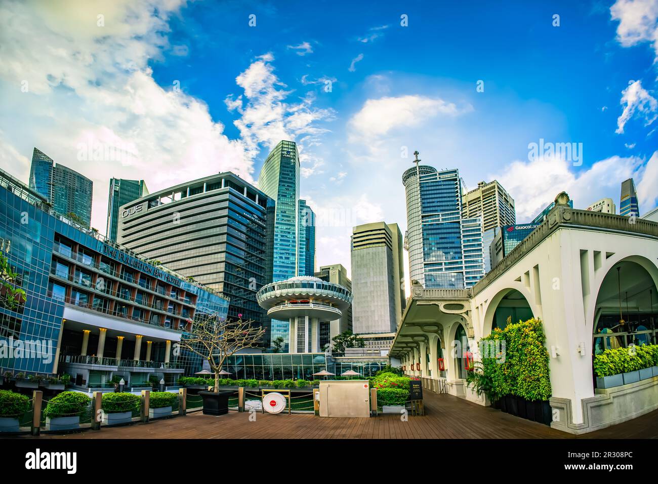 The Clifford Pier And OUE Tower At Singapore Central Business District the-clifford-pier-and-oue-tower-at-singapore-central-business-district