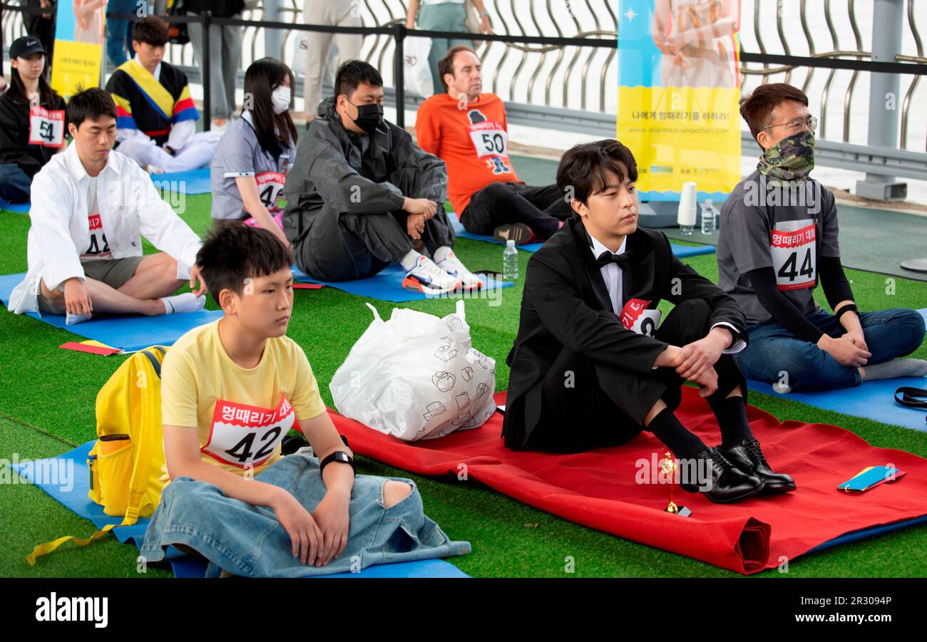 Spaceout Competition, May 21, 2023 People participate in a Spaceout