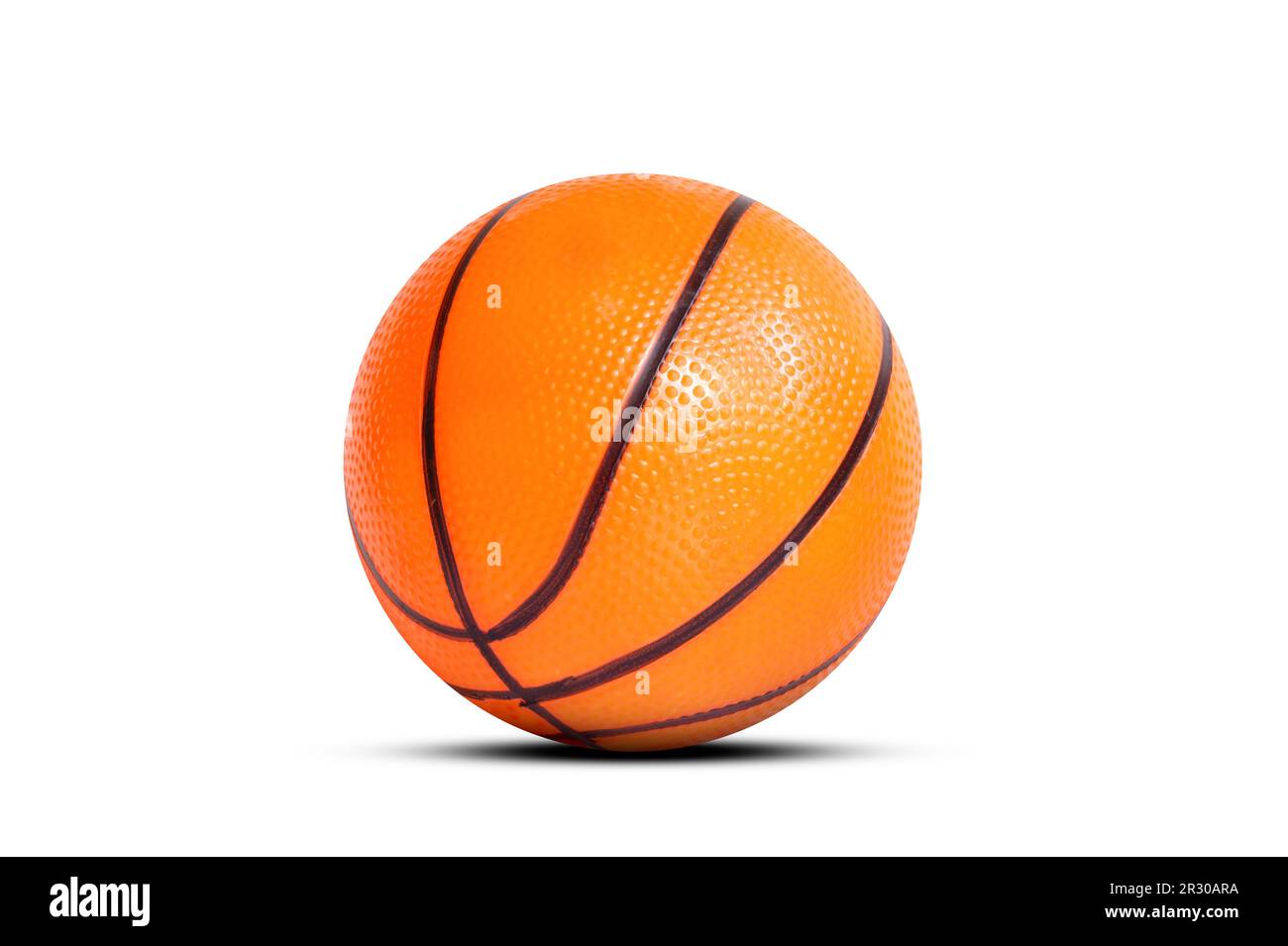 Rubber basketball toy isolated on white background Stock Photo Alamy