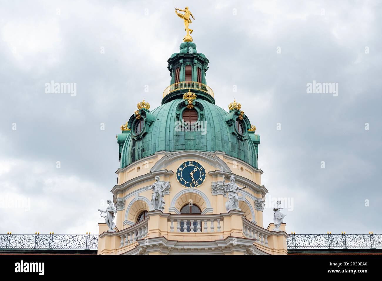 Berlin, Germany. Facde & Esterior of the Royal Palace Charlottenburg, former seat and residence of the Kings of Pruissen. Stock Photo