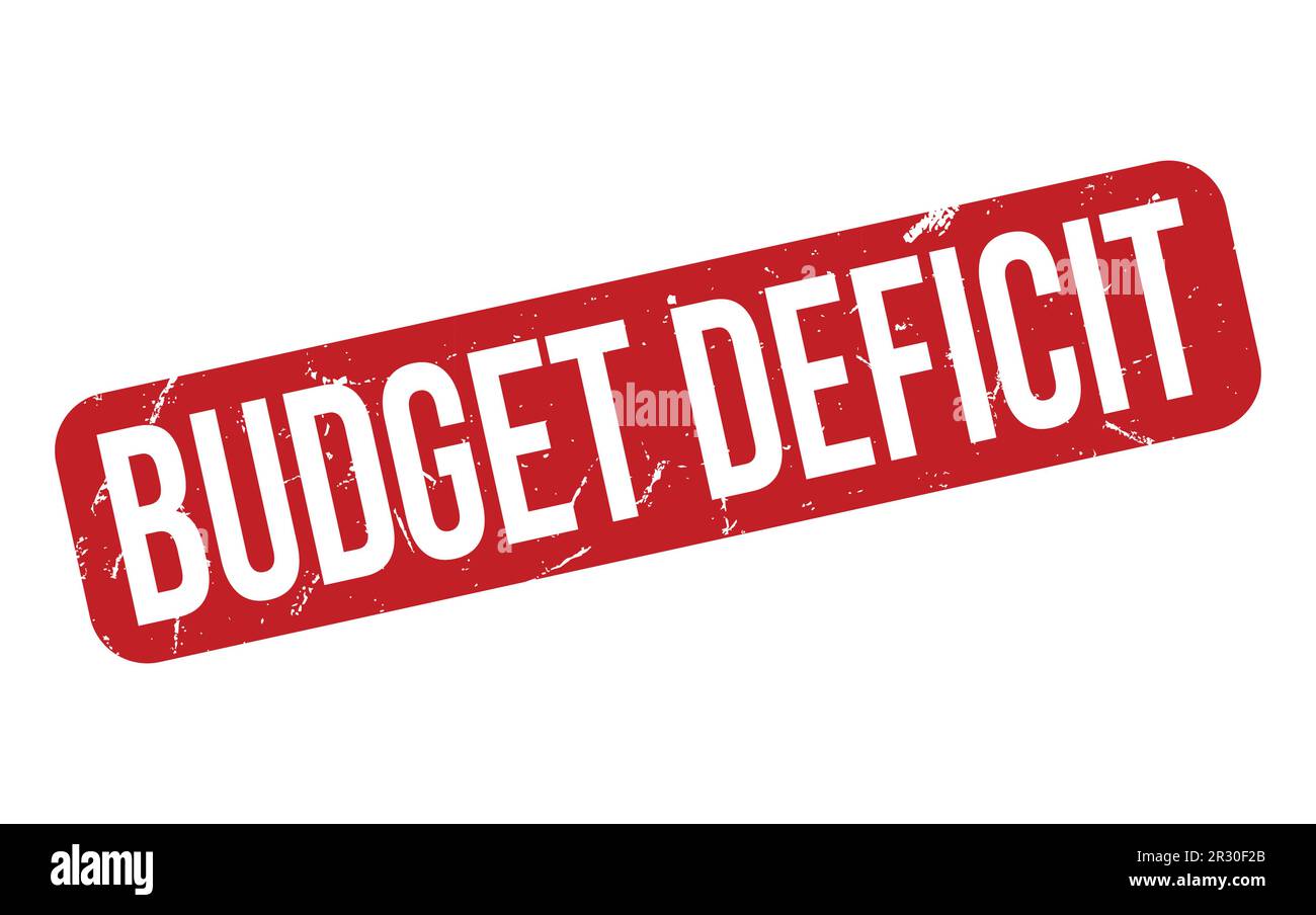 Budget Deficit Rubber Stamp Seal Vector Stock Vector