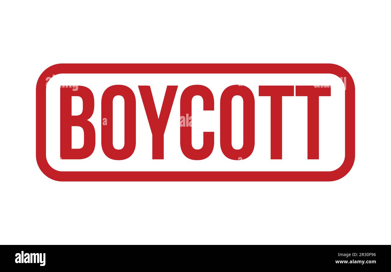 Rubber Boycott Stamp Seal Vector Stock Vector Image & Art Alamy