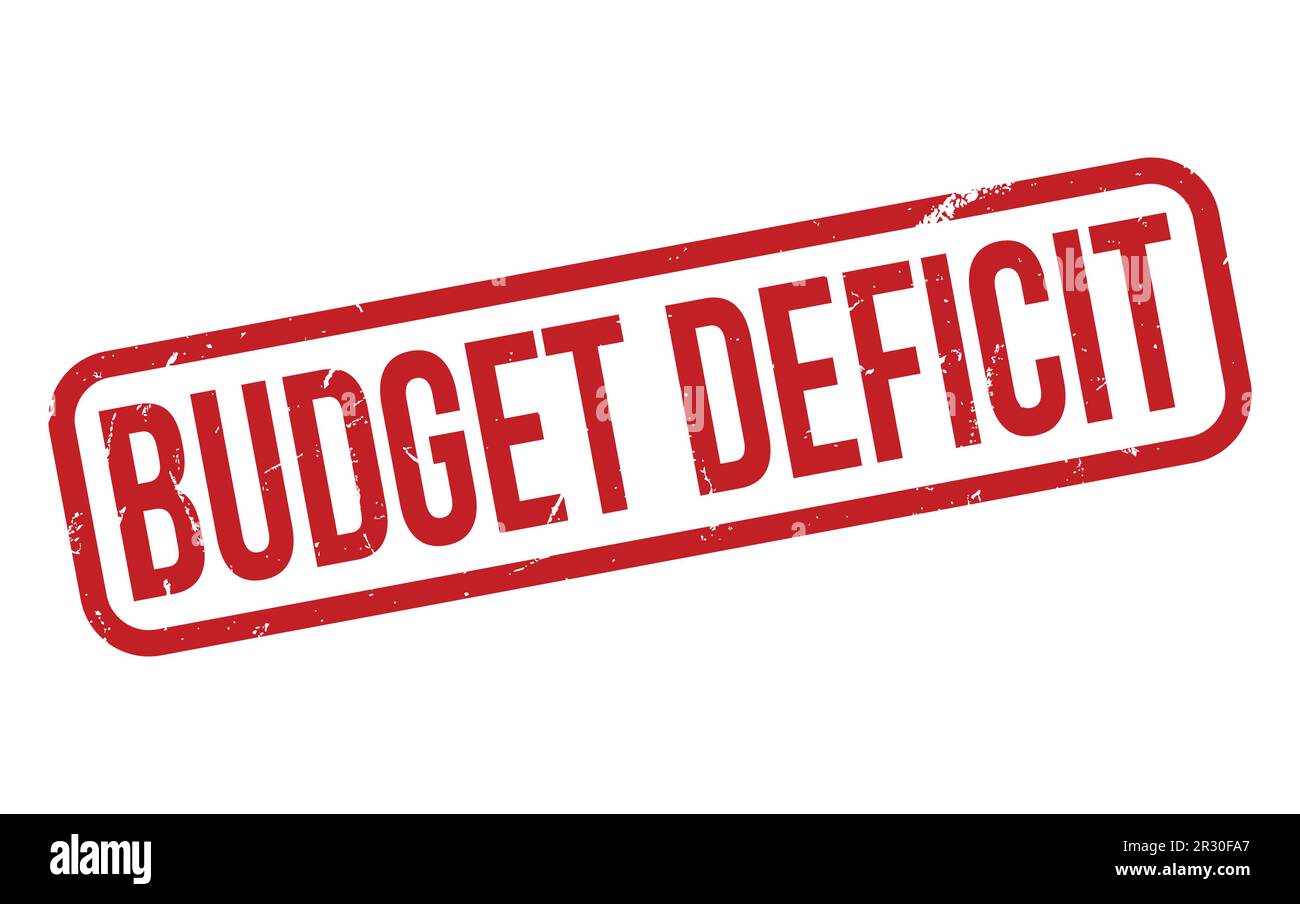 Budget Deficit Rubber Stamp Seal Vector Stock Vector