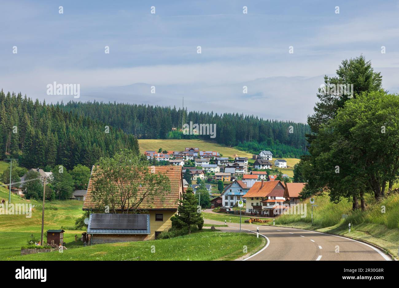 beautiful landscape in the Schwarzwald region in southwestern Germany Stock Photo