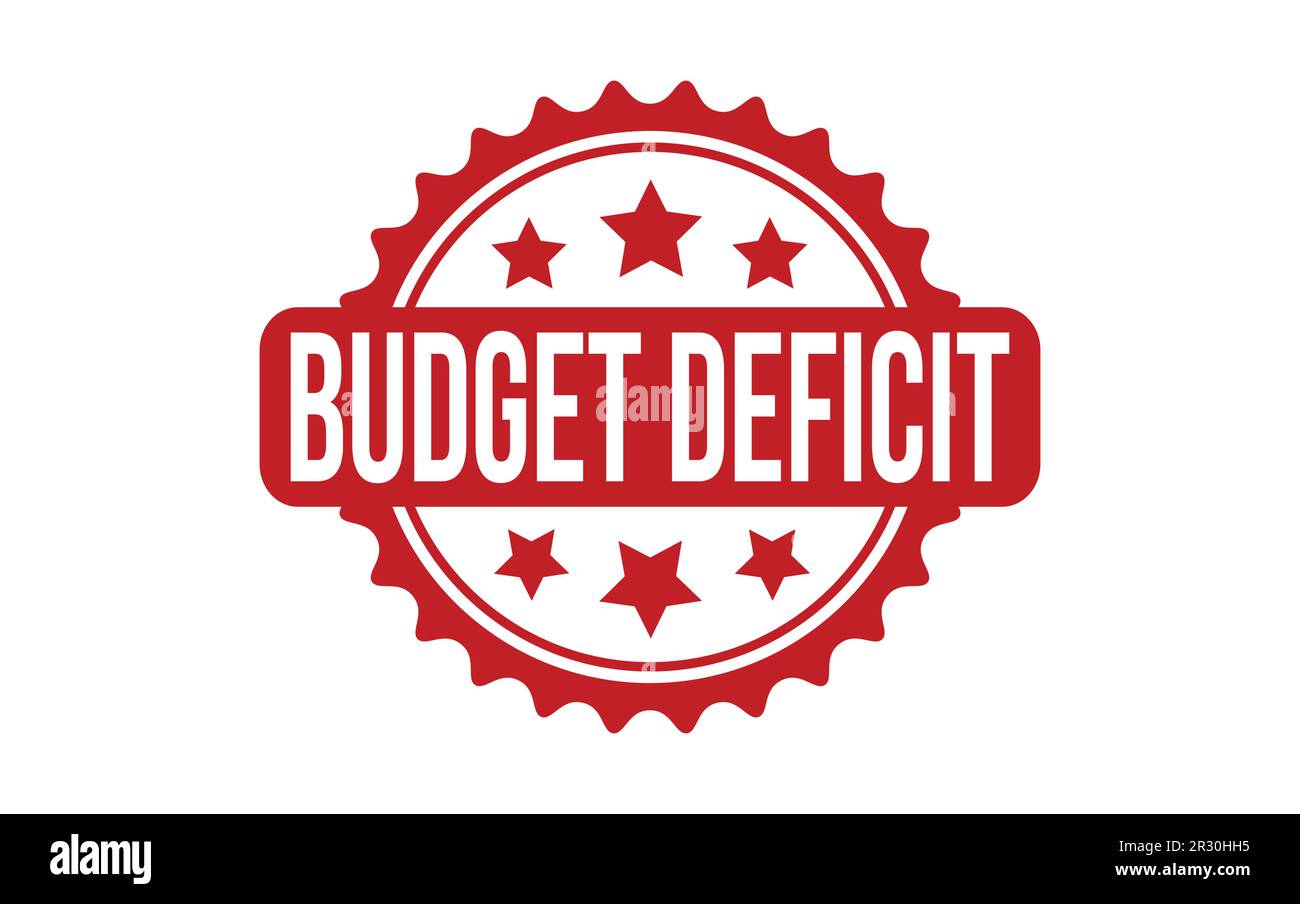 Budget Deficit Rubber Stamp Seal Vector Stock Vector